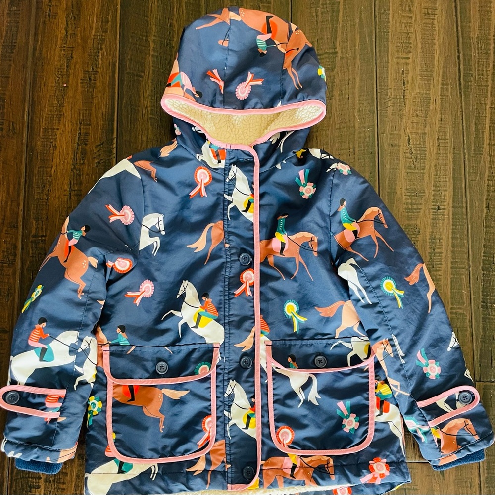 Mini Boden Sherpa Horse Jacket